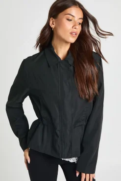 boohoo Veste En Nylon À Taille Cintrée<Femme Vestes & Manteaux|Manteaux Et Vestes D’Automne