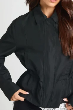 boohoo Veste En Nylon À Taille Cintrée<Femme Vestes & Manteaux|Manteaux Et Vestes D’Automne