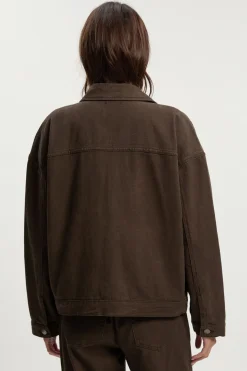 Veste en sergé à col