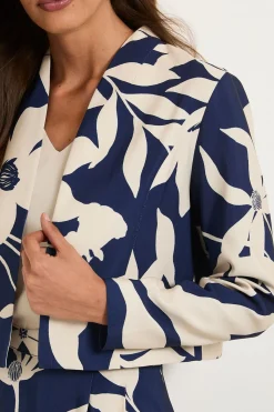Veste En Sergé Ottoman À Motif Floral