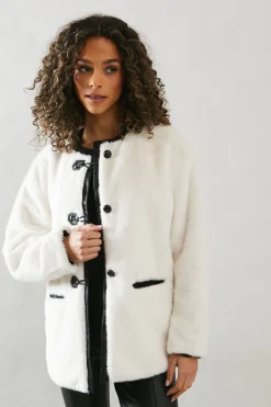 Wallis Veste en synthétique avec Détails synthétique<Femme Manteaux Et Vestes D’Automne|Vestes & Manteaux