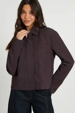 boohoo Veste En Synthétiquecuir À Taille Cintrée<Femme Looks De Rentrée|Manteaux Et Vestes D’Automne