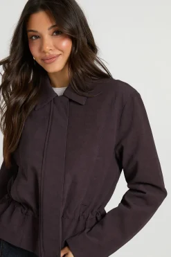 boohoo Veste En Synthétiquecuir À Taille Cintrée<Femme Looks De Rentrée|Manteaux Et Vestes D’Automne