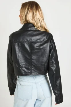 boohoo Veste En Synthétiquecuir Taille Cintrée Petite<Femme Looks De Rentrée|Vestes & Manteaux