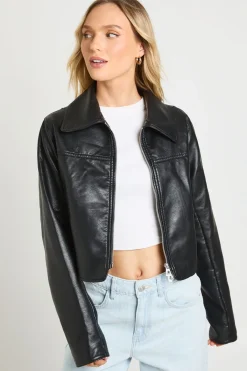 boohoo Veste En Synthétiquecuir Taille Cintrée Petite<Femme Looks De Rentrée|Vestes & Manteaux