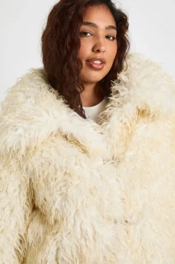Veste en Synthétique à Détails Boutons Plus