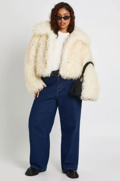 Veste en Synthétique à Détails Boutons Plus