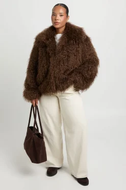 Veste En Synthétique Mongole Grande Taille