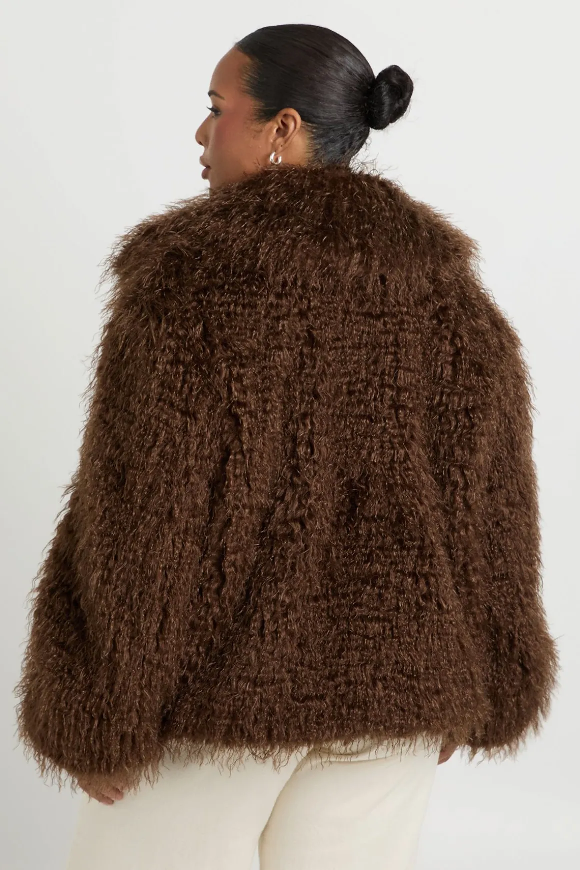 Veste En Synthétique Mongole Grande Taille