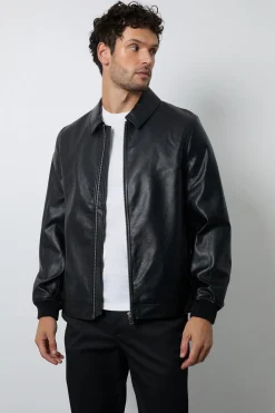 Veste En Synthétique Noir