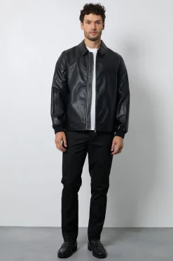 Veste En Synthétique Noir