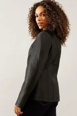 Wallis Veste en synthétique avec Détails de Couture<Femme Manteaux Et Vestes D’Automne|Vestes & Manteaux