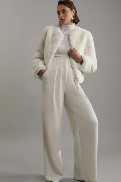 Veste en synthétique sans Col