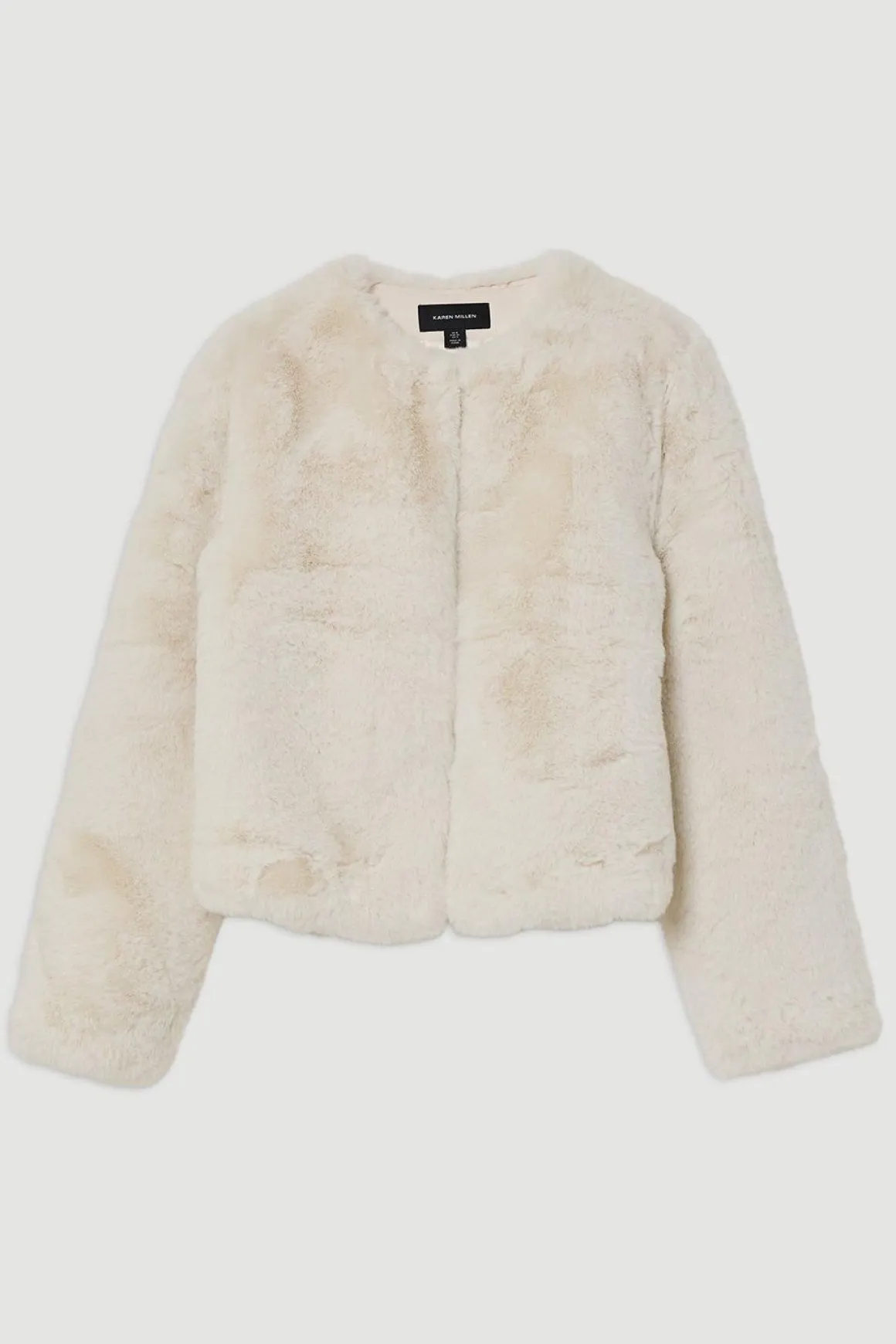 Veste en synthétique sans Col