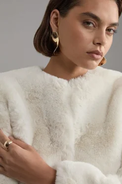 Veste en synthétique sans Col