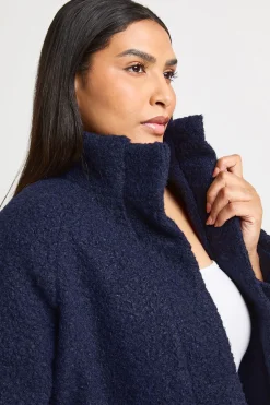 boohoo Veste Grande Taille Col Montant Aspect Laine<Femme Vestes & Manteaux
