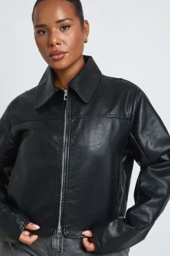 boohoo Veste Grande Taille En Synthétique Avec Taille Cintrée<Femme Vestes & Manteaux