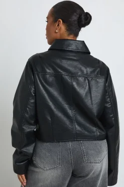 boohoo Veste Grande Taille En Synthétique Avec Taille Cintrée<Femme Vestes & Manteaux