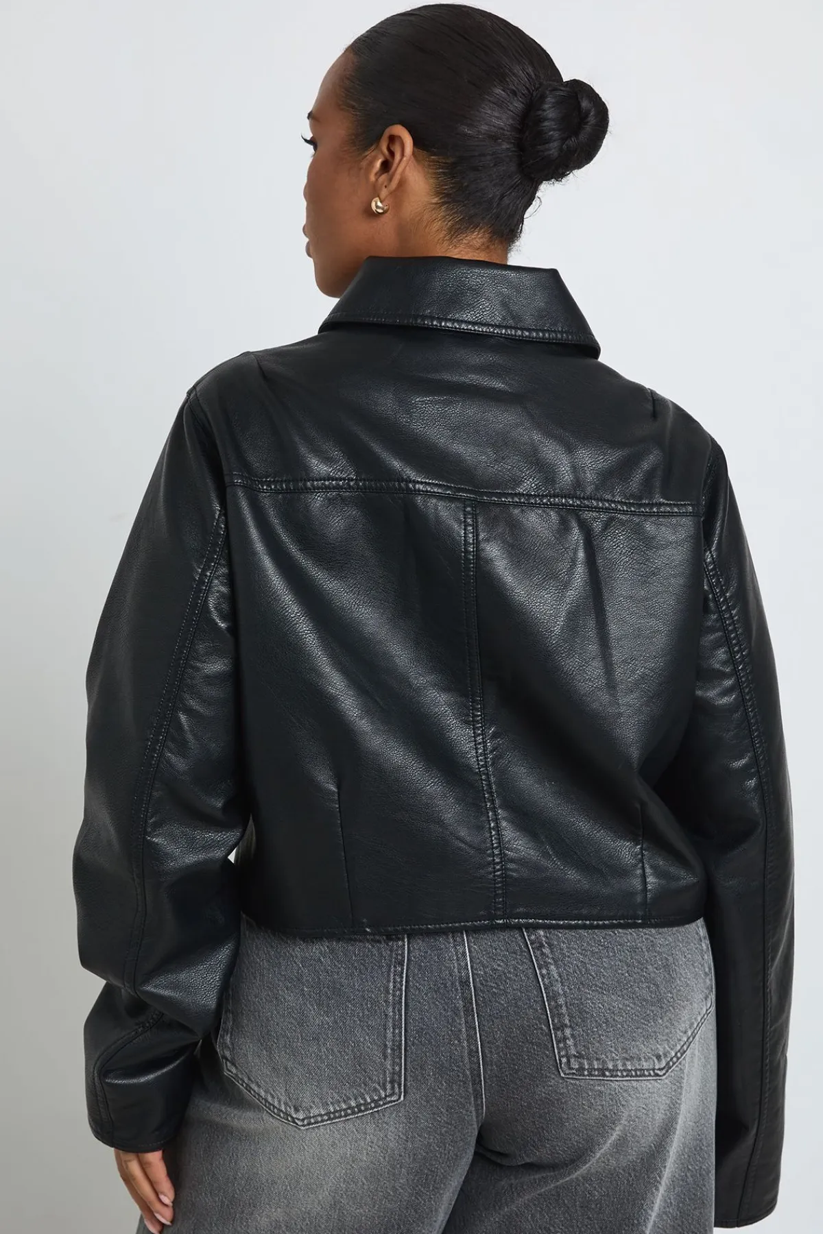 boohoo Veste Grande Taille En Synthétique Avec Taille Cintrée<Femme Vestes & Manteaux