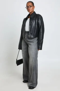 boohoo Veste Grande Taille En Synthétique Avec Taille Cintrée<Femme Vestes & Manteaux