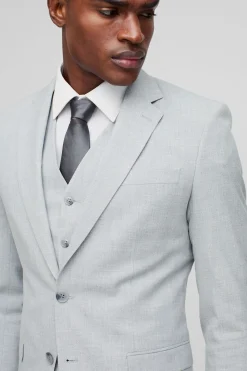 Veste Grise Super Cintrée Simple Boutonnage