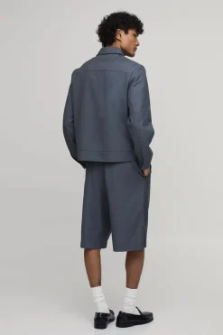 Veste Harrington Ajustée Zippée Coordonnée