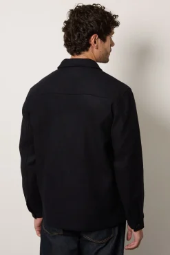 Burton Veste Harrington Aspect Laine Marine<Homme Manteaux Et Vestes