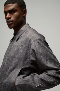 Veste Harrington Boxy Crinkle