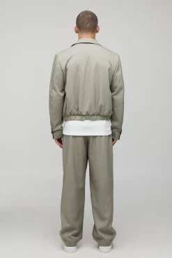 Veste Harrington cintrée à la coupe carrée