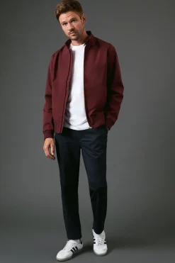 Veste Harrington Classique Bordeaux