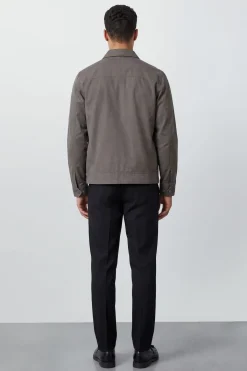 Burton Veste Harrington En Coton Anthracite<Homme Manteaux Et Vestes