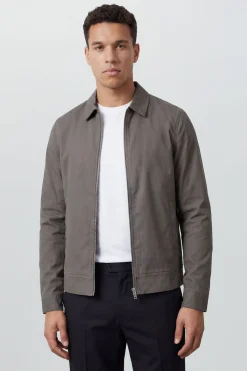 Burton Veste Harrington En Coton Anthracite<Homme Manteaux Et Vestes
