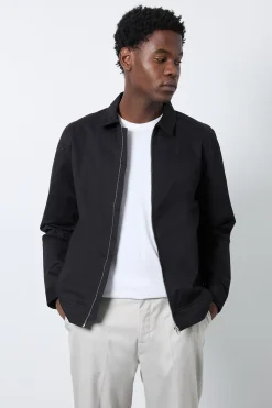 Veste Harrington En Coton Noir