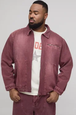 Veste Harrington En Jean À Appliqués Western Overdye Plus