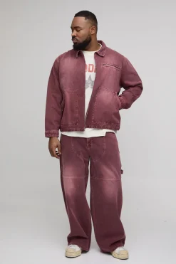 Veste Harrington En Jean À Appliqués Western Overdye Plus