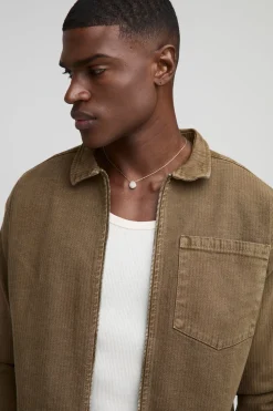 Veste Harrington en sergé chevron décontractée