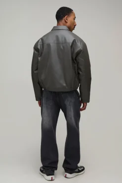 Veste Harrington En Synthétique À Panneaux Coupe Boxy
