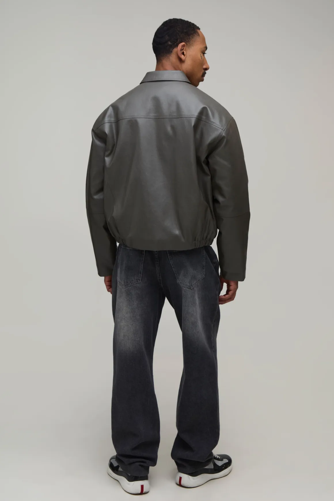 Veste Harrington En Synthétique À Panneaux Coupe Boxy