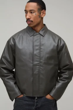 Veste Harrington En Synthétique À Panneaux Coupe Boxy