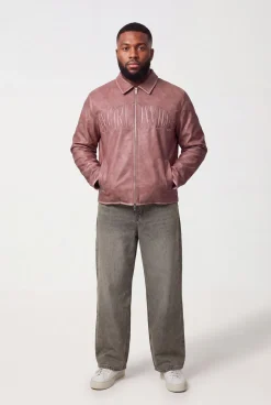Veste Harrington En Synthétique Appliqué Tumble Regular Plus