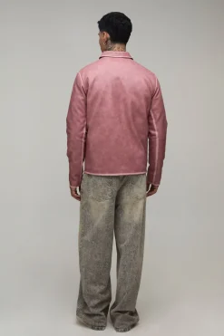 Veste Harrington Grande Taille En Synthétique Avec Appliqués Tumble