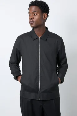 Veste Harrington Habillée Noire