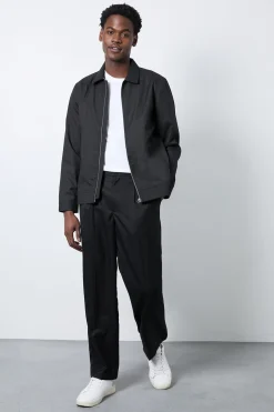 Veste Harrington Habillée Noire