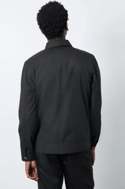 Veste Harrington Habillée Noire
