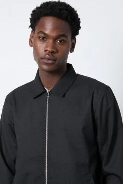 Veste Harrington Habillée Noire