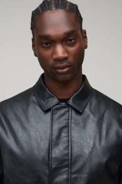 Veste Harrington Haute En Synthétique À Panneaux