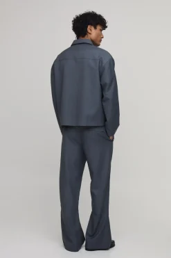 boohooMAN Veste Harrington à la coupe soignée<Homme Ensembles