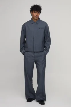 boohooMAN Veste Harrington à la coupe soignée<Homme Ensembles