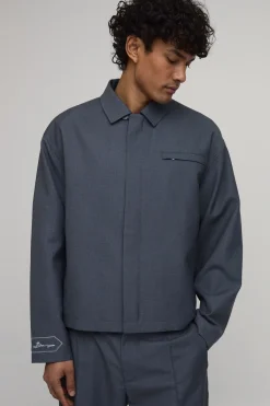 boohooMAN Veste Harrington à la coupe soignée<Homme Ensembles
