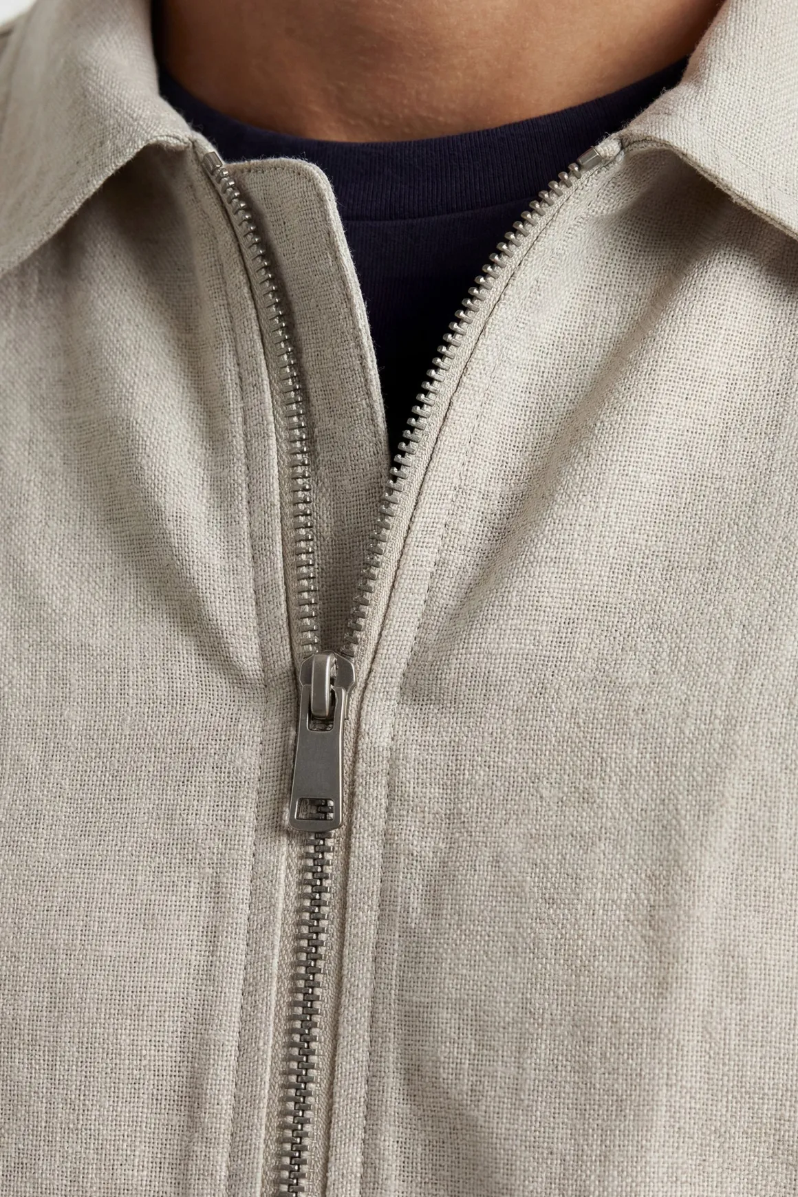 Veste Harrington Élégante Naturelle